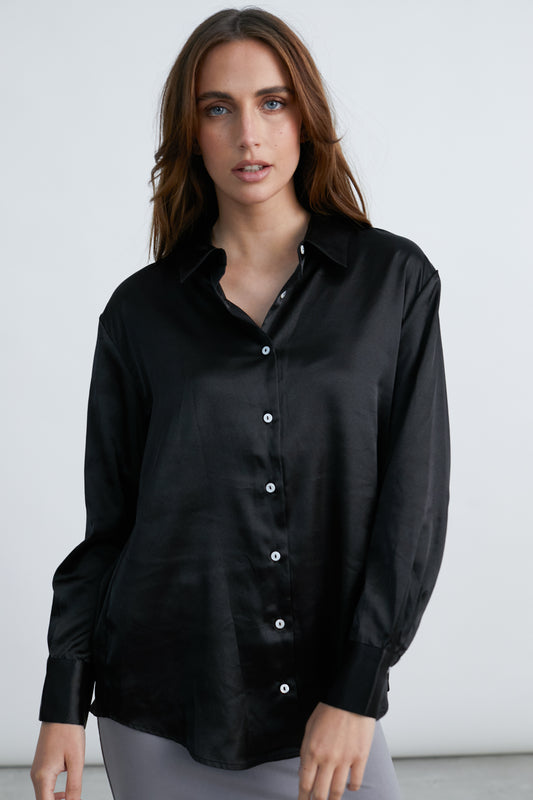 Bluse in Schwarz