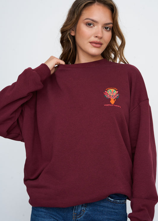 Sweatshirt mit Stickerei