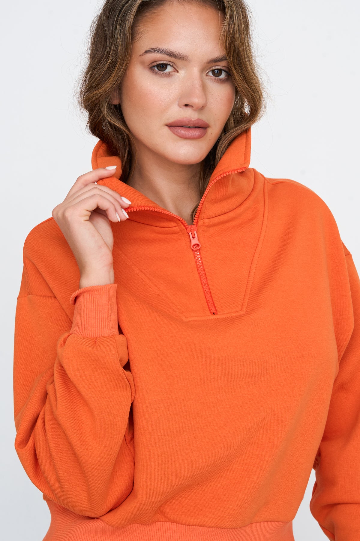 Sweatshirt in Orange