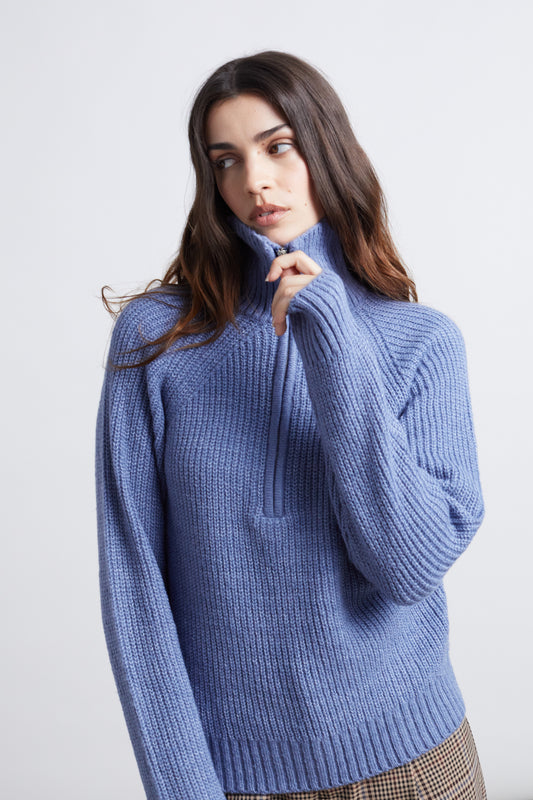 Pullover in Blau